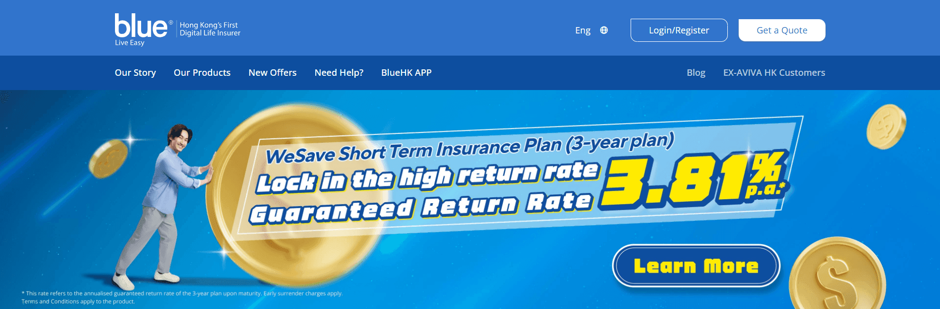 Blue Insurance: digital launch for Hong Kong's first online insurer